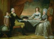 Charles Roscoe Savage Washington Family oil painting